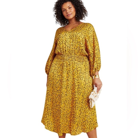 Anthropologie Marigold Midi Dress- Size Large - Picture 6 of 16